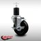 Service Caster 4'' SS Soft Rubber Swivel 1-3/4'' Expanding Stem Caster with Brake SCC-SSEX20S414-SRS-TLB-134 - alternate 3